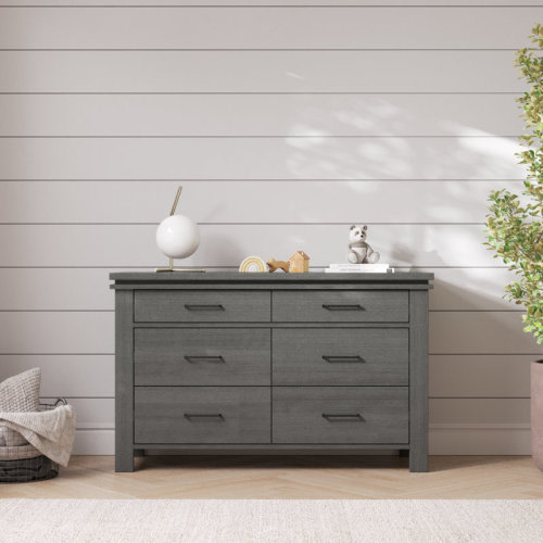 Child Craft Denman 55" Wide 6-Drawer Double Dresser & Reviews | Wayfair