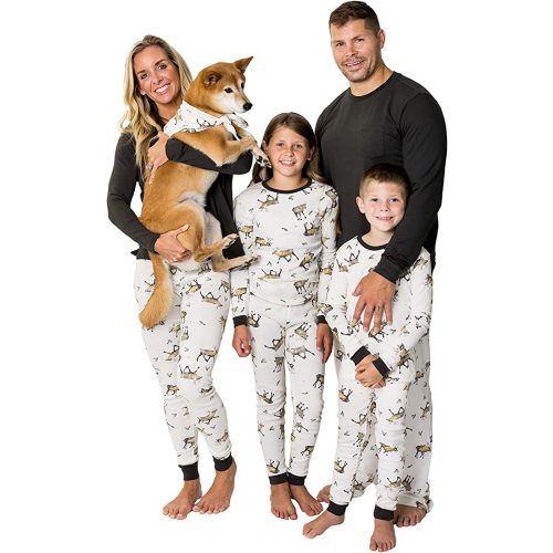 Amazon.com: Burt's Bees Baby Baby 2-Piece Family Jammies Matching Holiday Organic Cotton Pajamas, Northern Reindeer, 12 Months: Clothing, Shoes & Jewelry