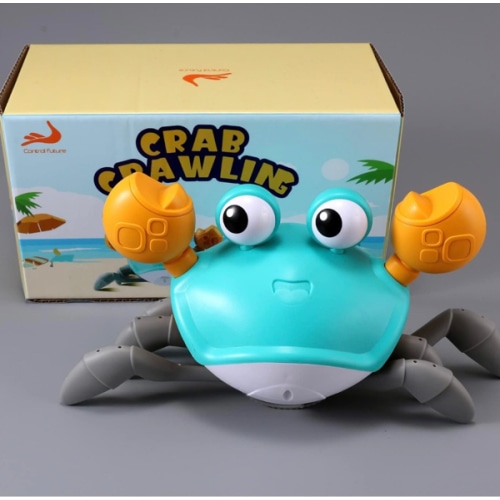 control future Crawling Crab Baby Toy - Infant Tummy Time Toys 3 4 5 6 7 8 9 10 11 12 Babies Boy 3-6 6-12 Learning Crawl 9-12 12-18 Walking Toddler 36 Months Old Music Development 1st Birthday Gifts