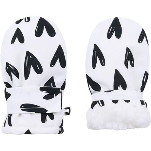 American Trends Lined Fleece Toddler Mittens Kids Winter Ski Gloves Waterproof Snow Baby Mitten for Boys Girls