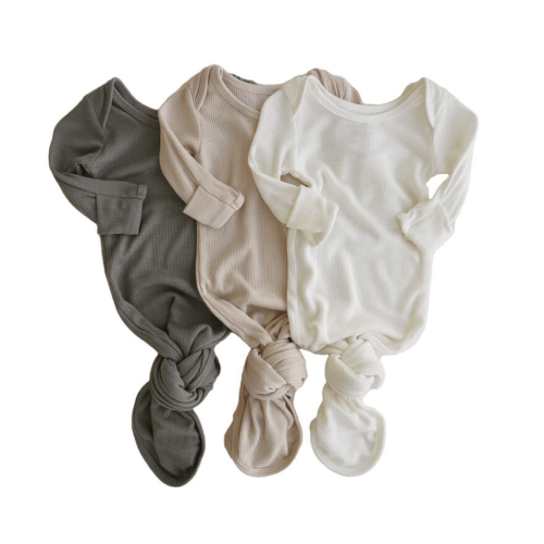 Newborn Baby Knot Gown (3-Pack)