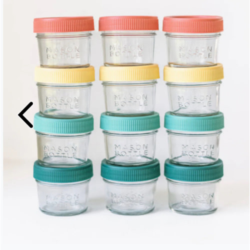 Breastmilk Storage Jar Set – Mason Bottle 4 oz