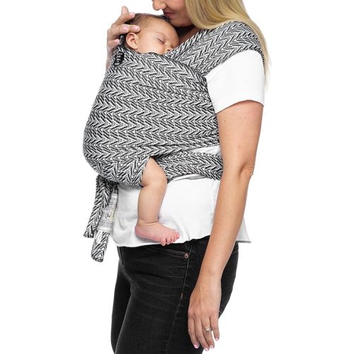 Moby Baby Wrap Carrier Evolution by Petunia Pickle Bottom for Newborns to Toddlers (8-33lbs), Infant Sling Carrier, Hands Free Design, Adjustable for All Body Types (Starry Nights of Salvador)