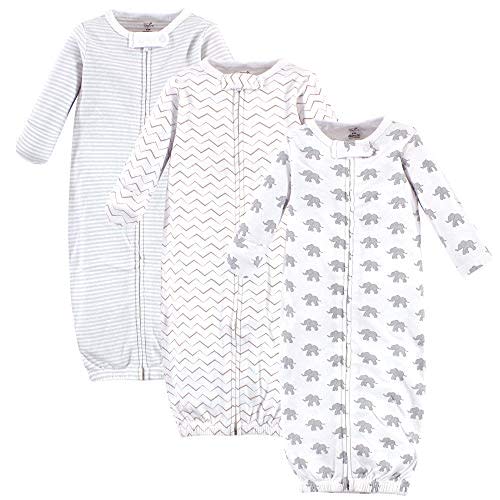 Touched by Nature Baby Organic Cotton Zipper Gowns