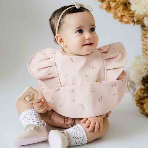 Posey Frill Waterproof Snuggle Baby Bib | Snuggle Hunny