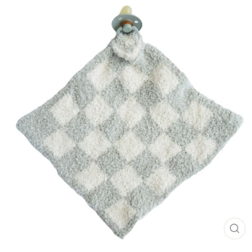 CuddleLane™ Luxe Lovey | Sage Check