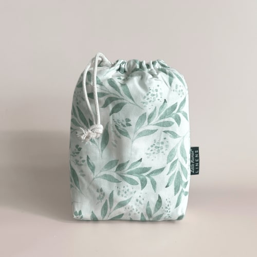 Small Bassinet Waterproof Sheet - Organic Leaf