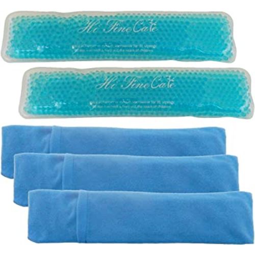 Perineal Cooling Pad, Postpartum Cold Packs Gel Bead Ice Pack Cold Therapy for Women After Pregnancy and Delivery, 2 Ice Pack and 3 Cover (Blue)