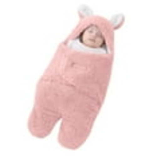 WUXIAN Baby Receiving Blankets Boys Girls Solid Sleeping Blanket Thick Warm Hooded Swaddle Wrap