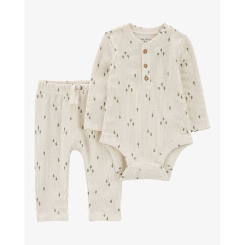 Baby 2-Piece Tree Print Thermal Bodysuit Pant Set - Carter's | Carter's