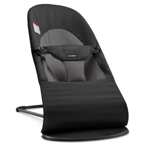 BabyBjorn Bouncer Balance Soft Woven, Color: Black/Dark Gray
