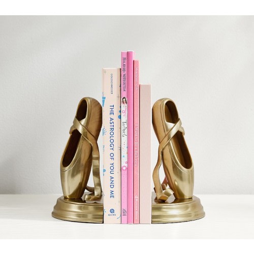 Ballet Slipper Gold Bookends
