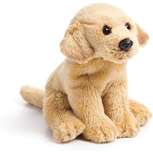 DEMDACO Yellow Labrador Soft Plush Stuffed Animal Figure Toy, 6 Inch, Golden Brown