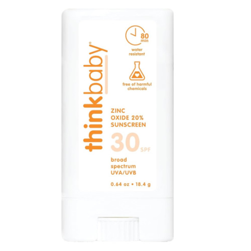 thinkbaby Mineral Baby Sunscreen Stick, SPF 30 - 0.64oz