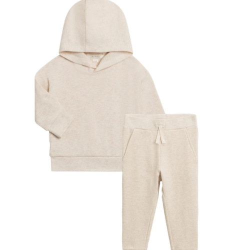 Organic 2-Piece Waffle Hoodie and Jogger Set