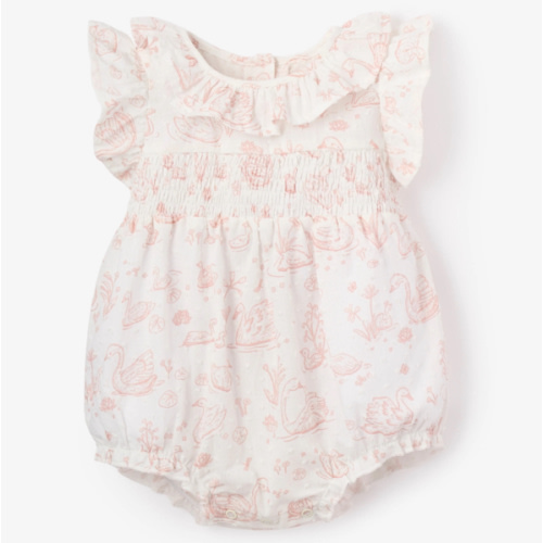 Swan Toile Swiss Dot Bubble