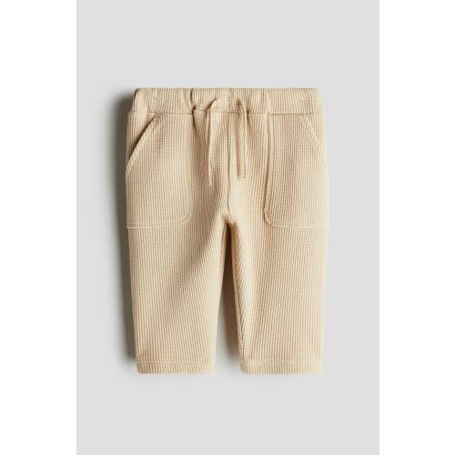 WAFFLED COTTON JOGGERS