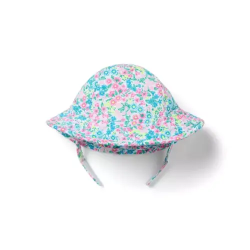 Baby Jet Ivory Ditsy Floral Baby Ditsy Floral Bucket Hat by Janie and Jack