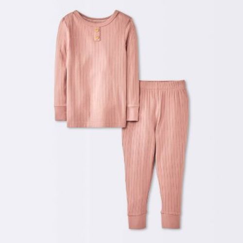 Toddler 2pc Snug Fit Long Sleeve Ribbed Pajama Set - Cloud Island™