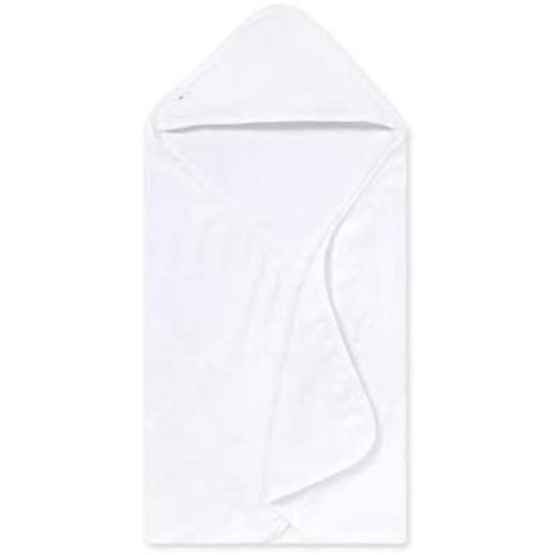 Burt's Bees Baby - Hooded Towel, Absorbent Knit Terry, Super Soft Single Ply, 100% Organic Cotton (Cloud White)