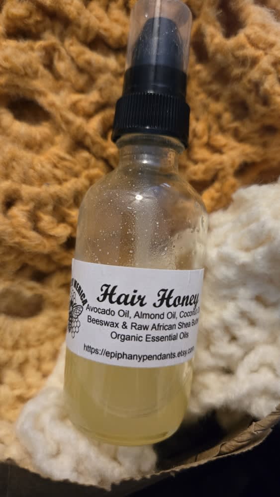 All Natural Hair Honey Oil - Baby Belly/Stretch Mark Prevention