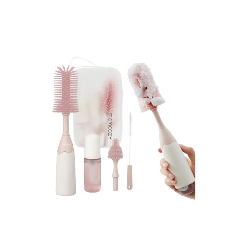 Kit de Cepillos para Mamaderas - Rosa