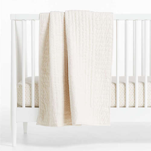Baby's First Natural Organic Jersey Baby Crib Quilt