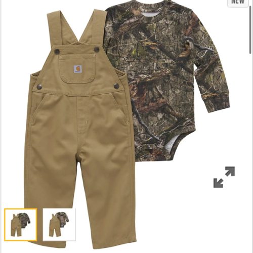 Boys' Long-Sleeve Bodysuit and Canvas Printed Overall Set (Infant) | New Clothing & Accessories  | Carhartt