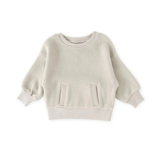 Teddy Fleece Dropped Shoulder Sweatshirt