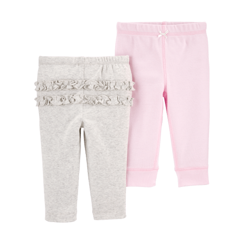 Baby 2-Pack Ruffle-Detail Cotton Pants - Carter's | Carter's