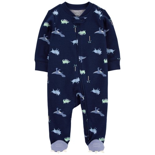 Baby Dinosaur 2-Way Zip Cotton Sleep & Play Pajamas - Carter's | Carter's