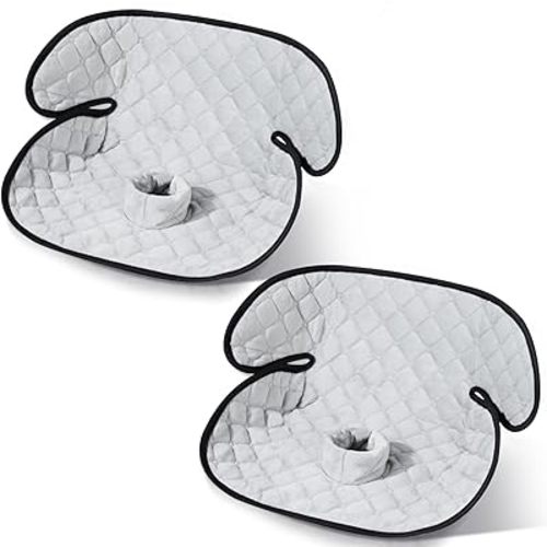 Piddle Pad Car Seat Protector,Waterproof Toddler Potty Training Pad for Car Seats & Strollers,Non-Slip, Leak-Proof & Washable Fits All Seats for Ages 6 Months to 4 Years (Grey)