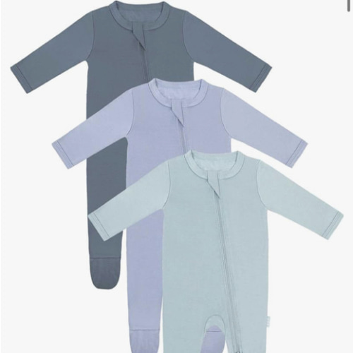 RRP Unisex Baby Footies Pajamas,Rayon Derived From Bamboo,Buttery Soft Sleep 'N Play PJs,2-Way Zipper Closure,0-18 Months