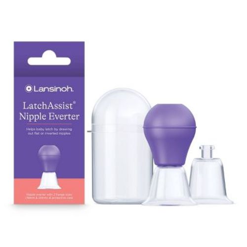 Lansinoh Latchassist Nipple Everter With 2 Flange Sizes And Protective Case - 19mm & 24mm