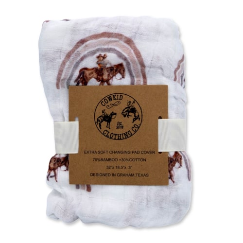Rainbow Baby Bamboo Muslin Changing Pad Cover