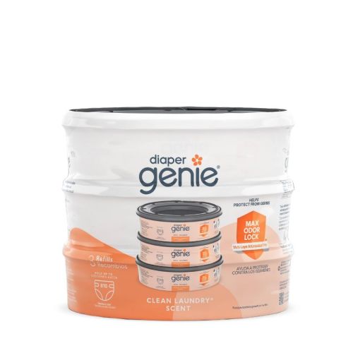 Diaper Genie Diaper Disposal Pail System Refill - Clean Laundry - 3pk