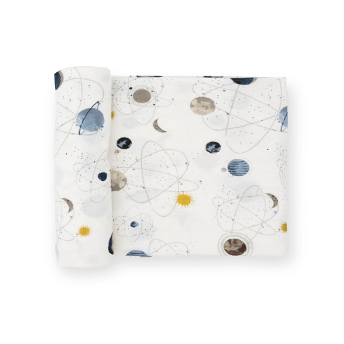 Stretch Knit Swaddle Blanket - Planets