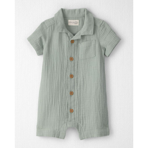 Baby Boy Organic Cotton Gauze Romper - Little Planet | Carter's