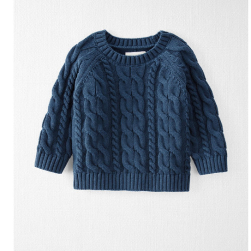 Baby Organic Cotton Cable Knit Sweater