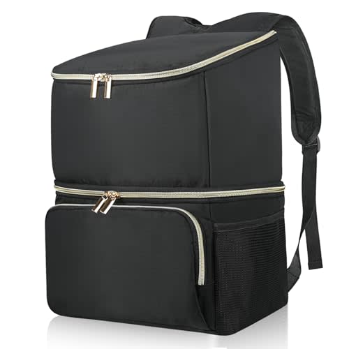Wolka Breast Pump Bag with Dual Insulated Compartments & Removable Divider,Pumping Bag for Baby Bottle,Breast Milk Cooler Travel Bacpak,Fit Most Breast Pumps Like Medela, Spectra S1,S2, Evenflo