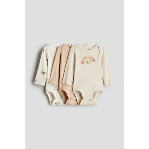 3-PACK PRINTED JERSEY BODYSUITS