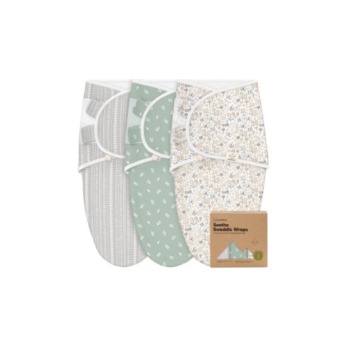 3-Pack Soothe Swaddle Wraps, Medium