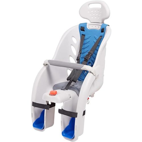 Schwinn Deluxe Child Bike Carrier, Seats one Kid Ages 1+, Frame Mount, Adjustable Safety Harness, Quick Release Design, Comfortable Padding, Rear-Mounted Child Bike Seat for Toddler