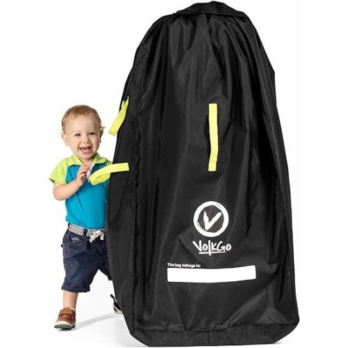 V VOLKGO Large Stroller Bag for Airplane, Double Stroller Cover for Air Travel, Single Jogger & Carrier - Fits Most Sizes, Gate Check Bag, Heavy Duty Durable Water Resistant, waterproof Travel Cover.