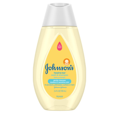 Johnson's Body Bath Gentle Tear-Free Baby Wash & Shampoo, 3.4 fl. oz