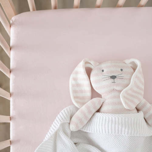 Organic Bamboo Crib Sheet - Pink