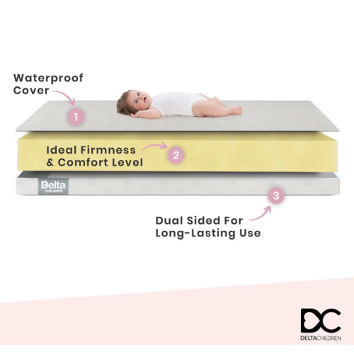 Sweet Bliss Dual Sided Crib and Toddler Mattress