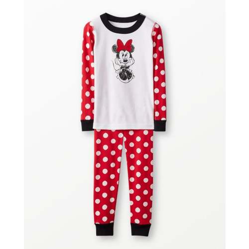 Kids Disney Minnie Mouse Dot Long John Pajama Set