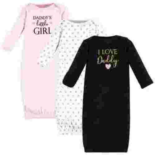 Hudson Baby Infant Girl Cotton Gowns, Girl Daddy, 0-6 Months