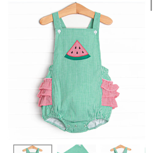 Perfect Slice Applique Ruffle Bubble, Green – Stitchy Fish